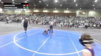 55 lbs 3rd Place - Amador Ramos, Corning Sharks vs Francheska Alves, Willows Wrestling