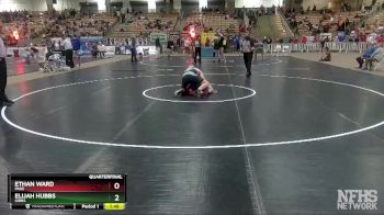 A 182 lbs Quarterfinal - Ethan Ward, Page vs Elijah Hubbs, Gibbs