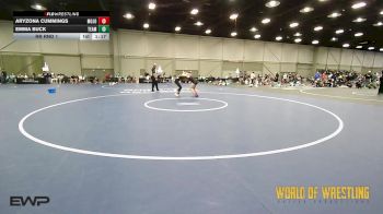 110 lbs Rr Rnd 1 - Aryzona Cummings, Mojo K-6 vs Emma Buck, Team Washington K-6