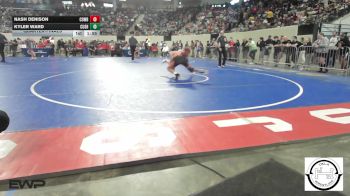 128 lbs Quarterfinal - Nash Denison, Cowboy Wrestling Club vs Kyler Ward, Cushing