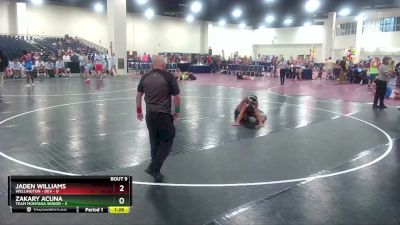 113 lbs Round 3 (6 Team) - Jaden Williams, Wellington - DEV vs Zakary Acuna, Team Montana Senior