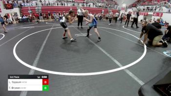 76-80 lbs 3rd Place - Laura Topaum, Midwest City Bombers Youth Wrestling Club vs Tucker Bryson, Division Bell Wrestling