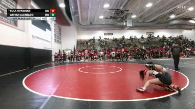 105 lbs 1st Place Match - Ariyah Alvarado, Skyview vs Lola Gonzales, Chatfield