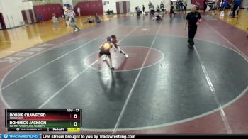 77 lbs Semifinal - Robbie Crawford, Minnesota vs Dominick Jackson, Summit Wrestling Academy