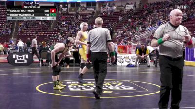 133 lbs First Round - Collier Hartman, Canon-McMillan vs Colby Martinelli, Pennridge