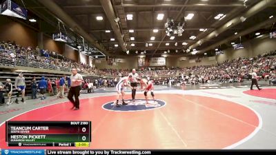 2A 144 lbs Cons. Round 1 - Heston Pickett, Gunnison Valley vs Teancum Carter, South Sevier