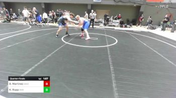 190 lbs Quarterfinal - Benjamin Martinez, Askeo International Mat Club vs Kellen Rupp, Independent