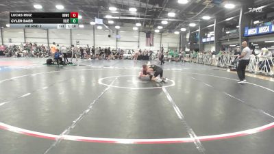 145 lbs Rr Rnd 2 - Lucas Ruiz, OBWC SuperHeros Titan - HSB vs Cyler Baer, BlueWave - HSB