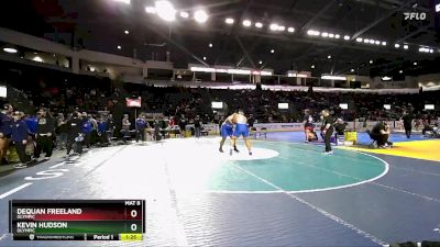 285 lbs Quarterfinal - Kevin Hudson, Olympic vs DeQuan Freeland, Olympic