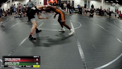 160 lbs Semis (4 Team) - Trevin Highton, Mat Warriors Black vs Asante Colvin, Mat Warriors Red