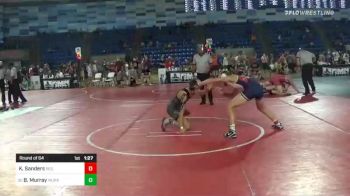 132 lbs Round Of 64 - Kain Sanders, Red Bulls vs Bowan Murray, Murray WA