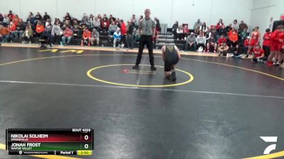 JV-21 lbs Round 2 - Nikolai Solheim, Springville vs Jonah Frost, Wapsie Valley