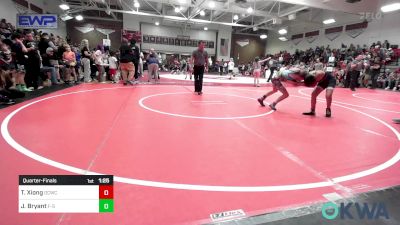 88 lbs Quarterfinal - Timothy Xiong, Dark Cloud Wrestling Club vs Jagger Bryant, F-5 Grappling