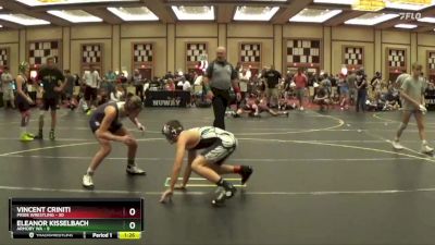 107 lbs Semis & 1st Wrestleback (8 Team) - Eleanor Kisselbach, Armory WA vs Vincent Criniti, Pride Wrestling