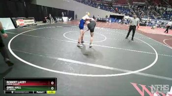 4A-132 lbs 5th Place Match - Robert Lacey, Crook County vs Greg Hall, St. Helens
