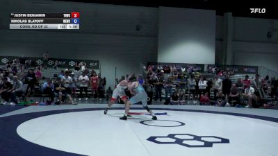 70 kg Cons. Rd Of 32 - Justin Benjamin, Tar Heel Wrestling Club vs Nikolas Slatoff, Wildcat Elite Wrestling Club