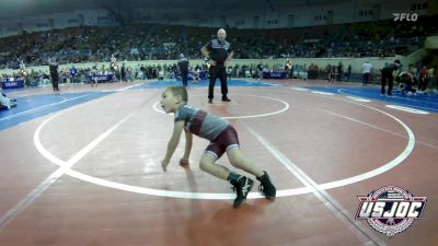 49 lbs Round Of 32 - McClain Hall, Randall Youth Wrestling Club vs Wyatt Wylie, Tuttle Wrestling Club