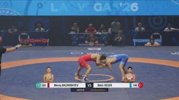 57 kg Final 1-2 - Merey Bazarbayev, Kazakhstan vs Bekir Keser, Turkiye