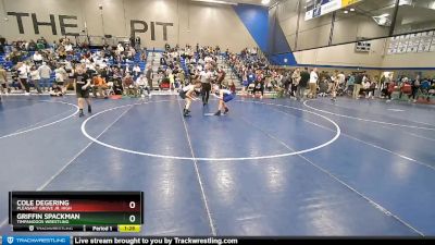 96 lbs Cons. Round 2 - Cole Degering, Pleasant Grove Jr. High vs Griffin Spackman, Timpanogos Wrestling
