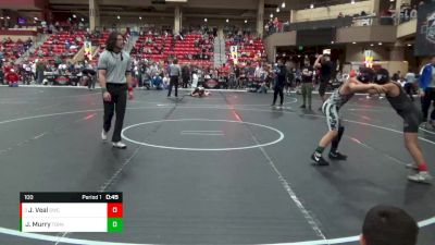 100 lbs Quarterfinal - Jayvion Veal, Salina Wrestling Club vs Jakari Murry, Team Of Hard Knox