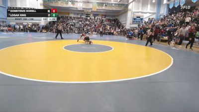 138 lbs Quarterfinal - Dometrius Dorell, Milford Senior vs Logan King, Sussex Tech H S