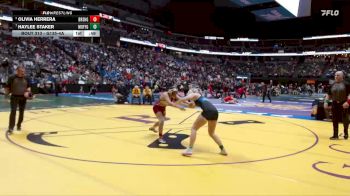 G135-4A Cons. Round 3 - Haylee Staker, Moffat County Girls vs Olivia Herrera, Brush Girls
