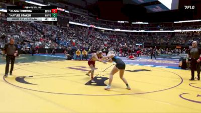 G135-4A Cons. Round 3 - Haylee Staker, Moffat County Girls vs Olivia Herrera, Brush Girls