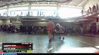 145 lbs Champ. Round 1 - Hunter Vanek, Highland Wrestling Club vs Cameron Dews, Indiana