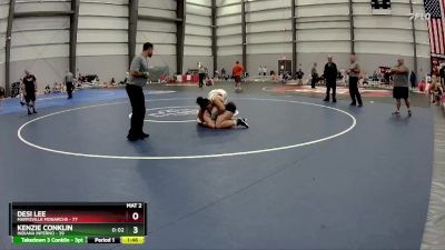 190 lbs Round 5 - Kenzie Conklin, Indiana Inferno vs Desi Lee, Marysville Monarchs