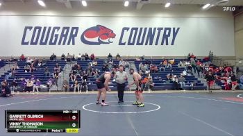 285 lbs Semifinal - Vinny Thomason, University Of Oregon vs Garrett Olbrich, Pacific (OR)