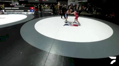 120 lbs 5th Place Match - Brooks Howard vs Matthew Lundstrom, Cardinal Wrestling Club