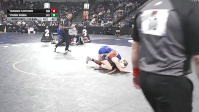 115 lbs Consolation - Maggie Cornish, Tesoro (SS) vs Paris Soria, Los Altos (SS)