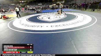 115 lbs Cons. Round 5 - Hesston Bitton, Mat Rattlers (Tri-Cities) vs Devon Dye, Inland Northwest Wrestling Training Center
