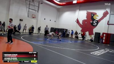 157 lbs Quarterfinal - Nyden Euson, East Central Trojans vs Nathan Stack, Lafayette Harrison