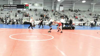 152 lbs Consi Of 16 #2 - Matthew Miranda, NJ vs Breckin Lukanich, FL