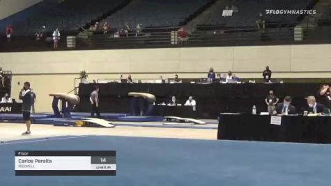Carlos Peralta - Floor, ROSWELL - 2021 USA Gymnastics Development Program National Championships