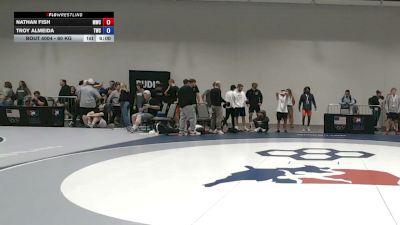 60 kg Champ. Rd Of 64 - Nathan Fish, Mustang Wrestling Club vs Troy Almeida, Tiger Wrestling Club