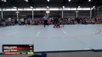 54 lbs Round 3 (4 Team) - Camila Ramirez, Team Renegade vs Shaylie Wilkins, Suples