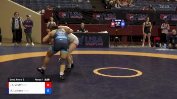 62 lbs Cons. Round 6 - Aine Drury, 10 Year Active Athlete List vs Ana Luciano, Team Tornado Wrestling Club