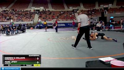 D3-106 lbs Quarterfinal - Andrew G-Williams, Poston Butte vs Mark Lipsky, Mesquite