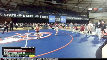 58 lbs Semifinal - Boheme Parr-Coffin, Inland Northwest Wrestling Training Center vs Dahlia Torres-Sanchez, Mat Demon Wrestling Club