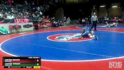 6A-165 lbs Cons. Round 2 - COSTEN WRIGHT, Creekview vs Jakore Brown, Northside