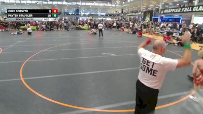 132 lbs Champ. Round 1 - Payten Staugler, Unattached vs Cole Forsyth, Unattached