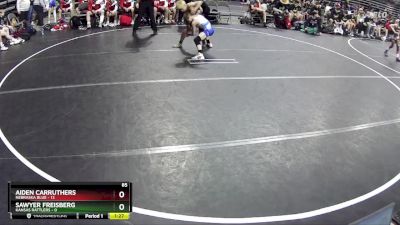 85 lbs Quarterfinals (8 Team) - Aiden Carruthers, Nebraska Blue vs Sawyer Freisberg, Kansas Rattlers