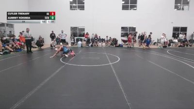 84 lbs Round 4 (6 Team) - Aubrey Kokinda, Terps Xtreme vs Cutler Trenary, Keystone Krush