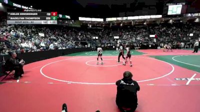 82 lbs Champ. Round 2 - Kinlee Ernsberger, FDMA vs Madelynn Thompson, MRM2