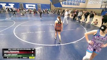 125 lbs Semifinal - Delanie Knight, Sanderson Wrestling Academy vs Saige Trinnaman, Bear River Wrestling Club