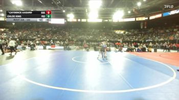 100 lbs Cons. Round 2 - Caydence Aagard, Buhl vs Chloe King, Preston