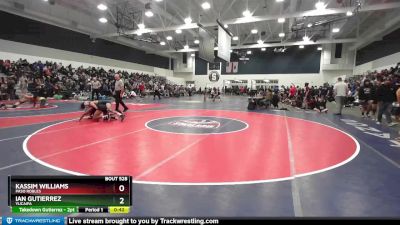 126 lbs Cons. Round 2 - Ian Gutierrez, Yucaipa vs Kassim Williams, Paso Robles