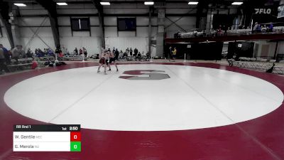 133 lbs Rr Rnd 1 - Wyatt Gentile, New England College vs Greyson Merola, Norwich